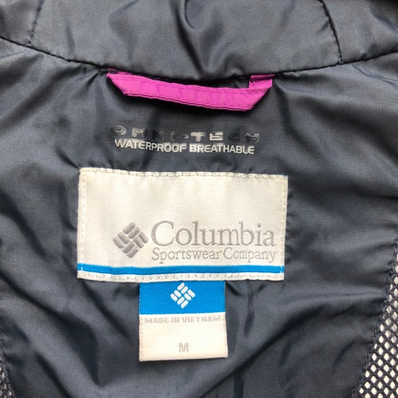 Columbia OmniTech rain jacket - Lavender/Purple - Women’s Medium - Picture 6 of 9